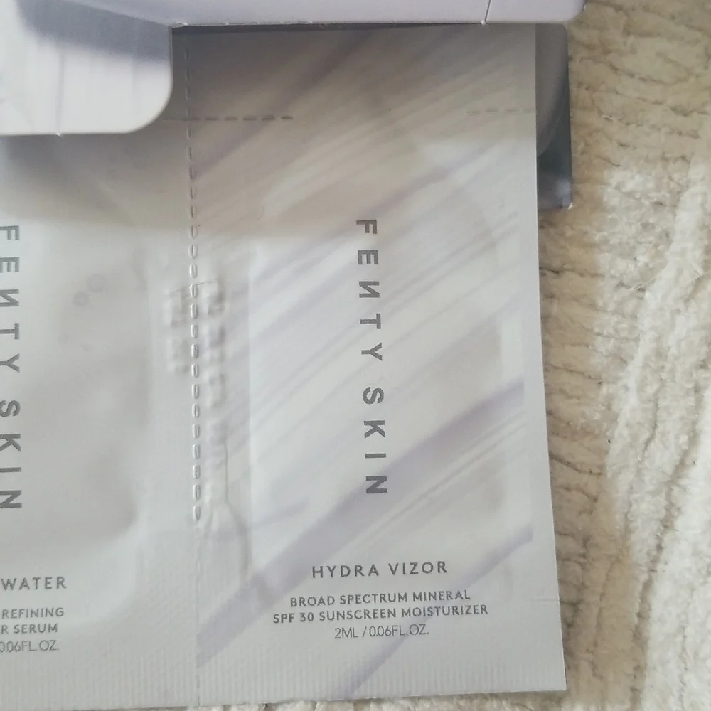 4/25 bundle item. Fenty Skin Sample Pack